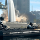 A player opens fire from a boat.
